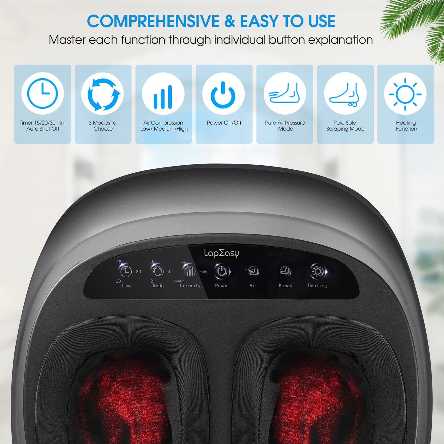 Deluxe Heated Foot Massager – Ultimate Gift for Relaxation for Him & Her