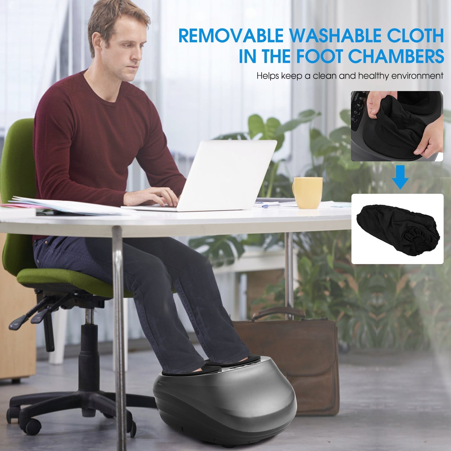 Deluxe Heated Foot Massager – Ultimate Gift for Relaxation for Him & Her