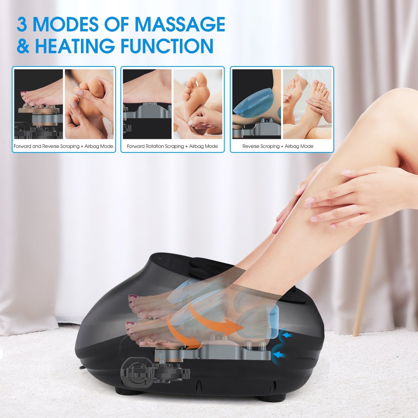 Deluxe Heated Foot Massager – Ultimate Gift for Relaxation for Him & Her